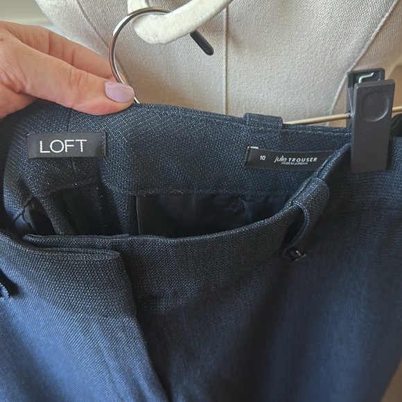LOFT Julie (curvy) trouser in blue - Picture 8 of 8